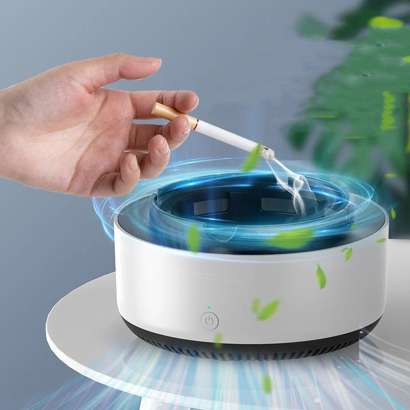 Smoke Removal Air Purification Ashtray Anion Purification Practical Automatic Purifier Ashtray Portable Gadgets for Car Ashtray