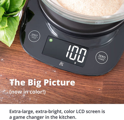 Premium Baking Scale - Ultra Accurate, Digital Kitchen Scale | Prep Baked Goods, Weigh Food and Coffee, or Use for Meal Prep | Four Units of Measurement | Designed in St. Louis